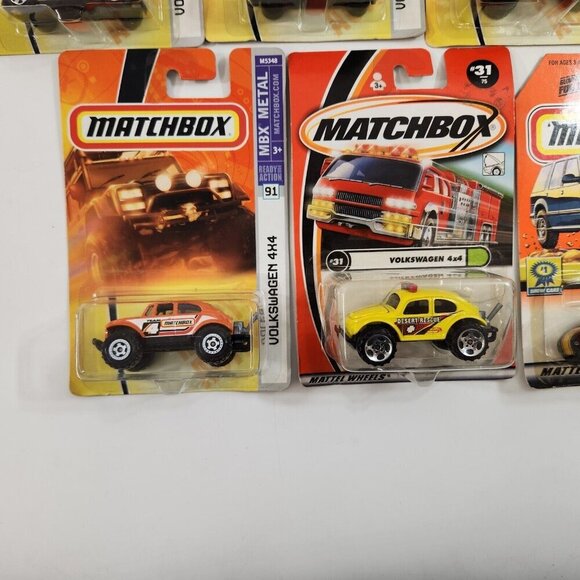 Matchbox Volkswagen Diecast Car Lot of 17 New Beetle Concept 1 Convertible 4x4 - Picture 2 of 16